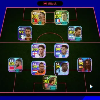 eFootball Accounts High-End Android|Power 3050|Big Time Cristiano Ronaldo|3 Epic Eric Cantona,Aubameyang,David Seaman|3