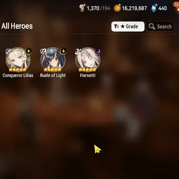 Epic Seven Accounts High-End GLOBAL UnVerif|NewEra| 3 ML (Har Setti,Ruele of Light,Conq Lilias)+A