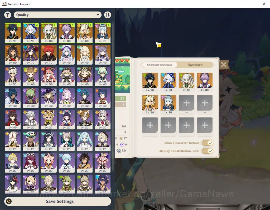 Genshin Impact Accounts Asia|AR 55| 6 Limited +4(*5Weapon)| (Kinich C4+Sig image 2