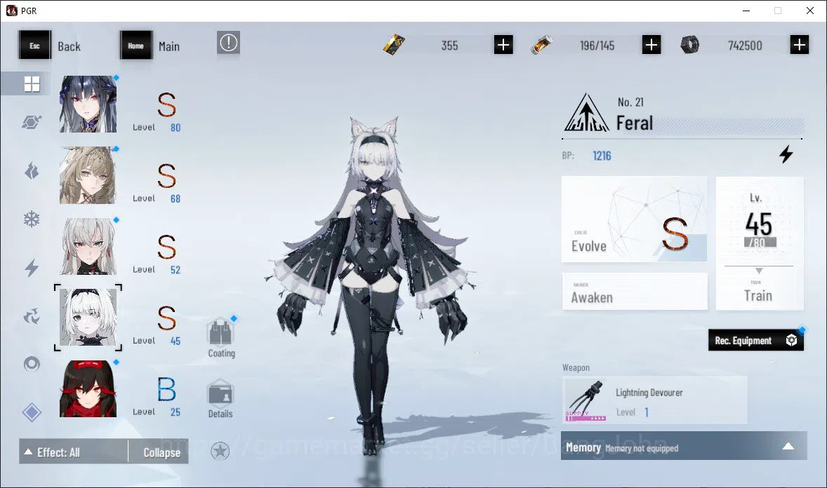Punishing: Gray Raven Accounts ASIA|Lv 46 | [S Nirvantia,S Crepuscule,S LuciaCW,S image 10