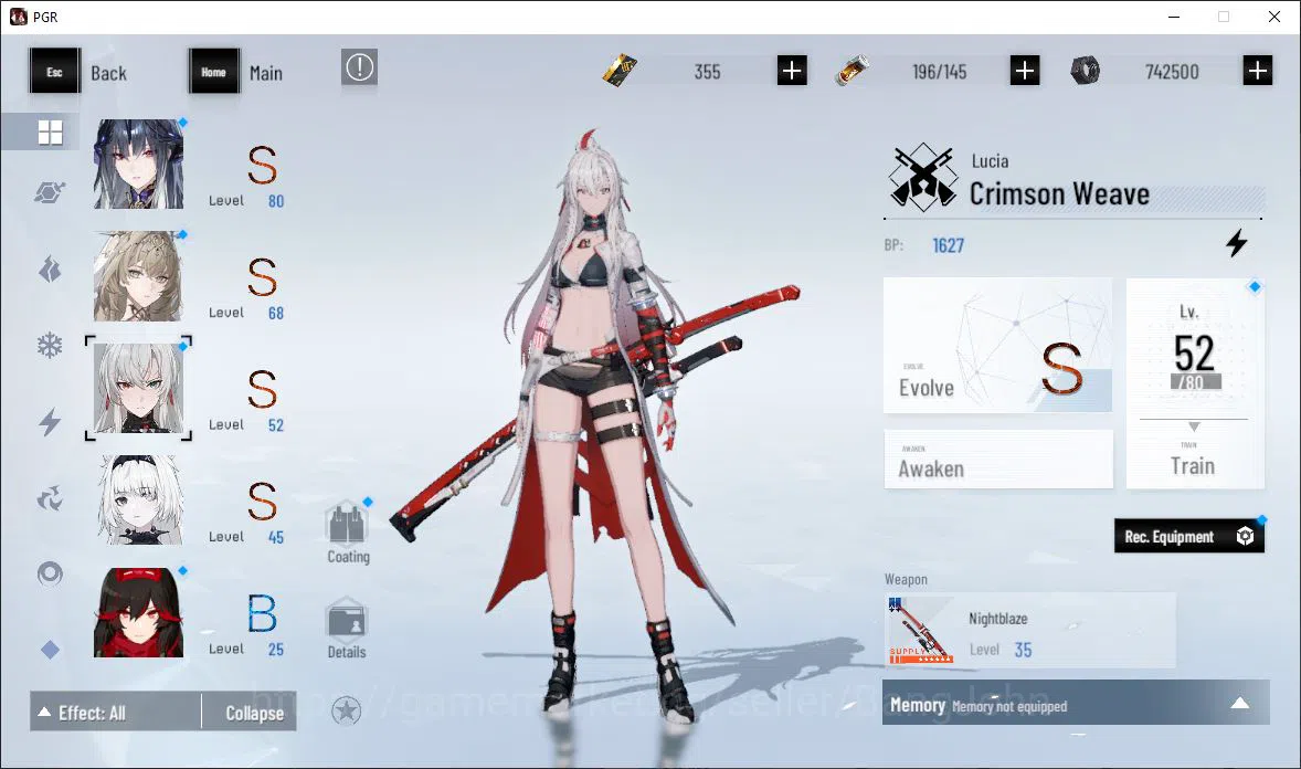 Punishing: Gray Raven Accounts ASIA|Lv 46 | [S Nirvantia,S Crepuscule,S LuciaCW,S image 11