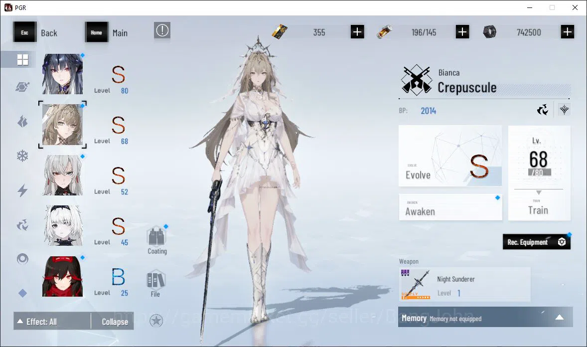 Punishing: Gray Raven Accounts ASIA|Lv 46 | [S Nirvantia,S Crepuscule,S LuciaCW,S image 12