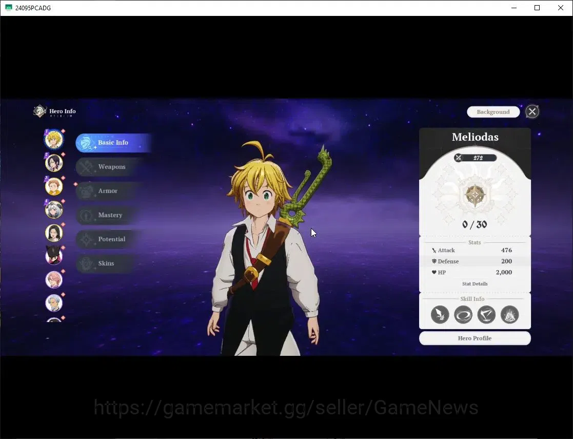 The Seven Deadly Sins: Origin Accounts EUROPE|Lv 2|Starter 5 SSR|Meliodas,Merlin,King,Man image 2