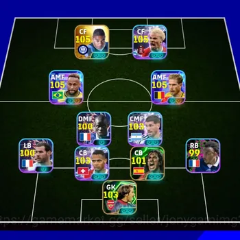 eFootball Accounts Legends & Iconic Players eFootball PES2027 | 3195 Collective Strength | 105 OVR Squad | Neymar, De