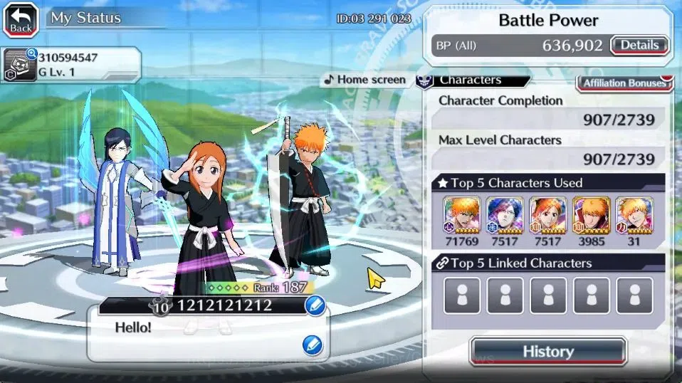Bleach: Brave Souls Accounts [GLOBAL]50K Orb|2 New Renewed Ichigo,10th Anniv[Ru image 3
