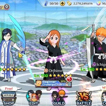 Bleach: Brave Souls Accounts High-End [GLOBAL]50K Orb|2 New Renewed Ichigo,10th Anniv[Rukia,Ichigo],Nemu