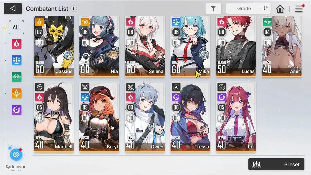 Chaos Zero Nightmare Accounts ASIA Lv54|12 SSR[(HeidemarieM1,SerenialM4,HugoM2)+ image 6
