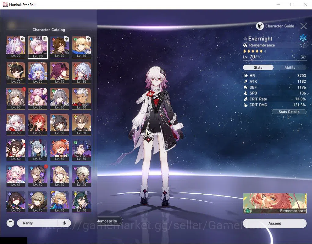 Honkai Star Rail Accounts ASIA|TL 56|9 Limited|Castorice,Evernight,Saber,Rob image 10