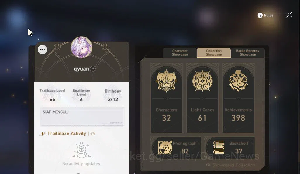 Honkai Star Rail Accounts Asia|TL 65|9 Limited|[Castorice,Mydei]+Sign,Phaino image 10