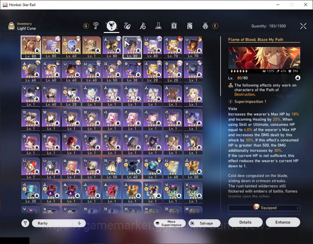 Honkai Star Rail Accounts Asia|TL 65|9 Limited|[Castorice,Mydei]+Sign,Phaino image 8