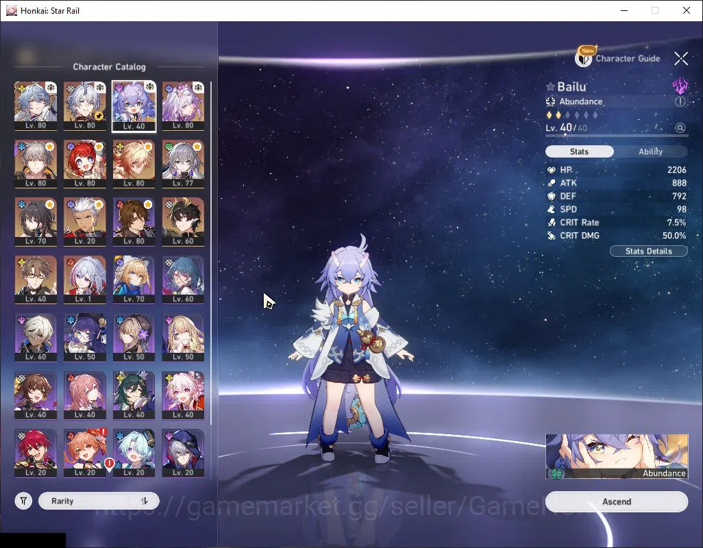 Honkai Star Rail Accounts Asia|TL 65|9 Limited|[Castorice,Mydei]+Sign,Phaino image 9