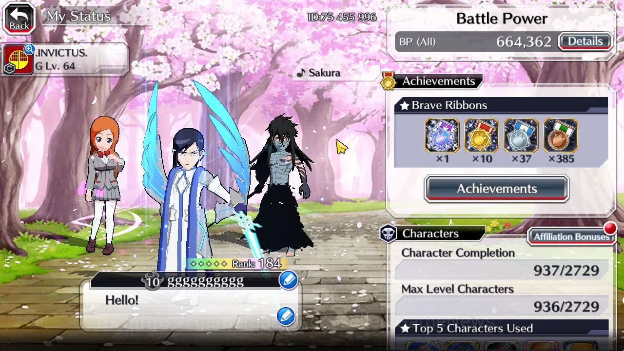 Bleach: Brave Souls Accounts [GLOBAL]52K Orbs|Bambieta,Liltotto TYBW26,Rukia 10 image 2
