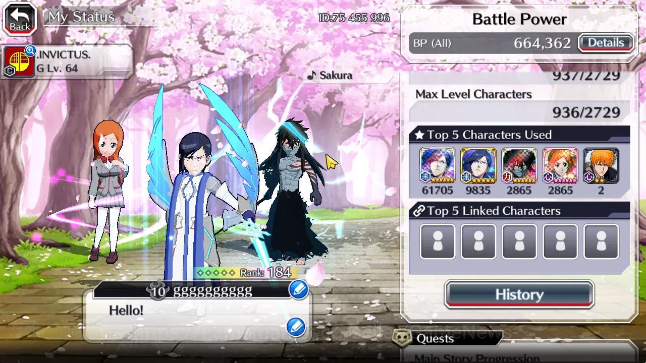 Bleach: Brave Souls Accounts [GLOBAL]52K Orbs|Bambieta,Liltotto TYBW26,Rukia 10 image 3