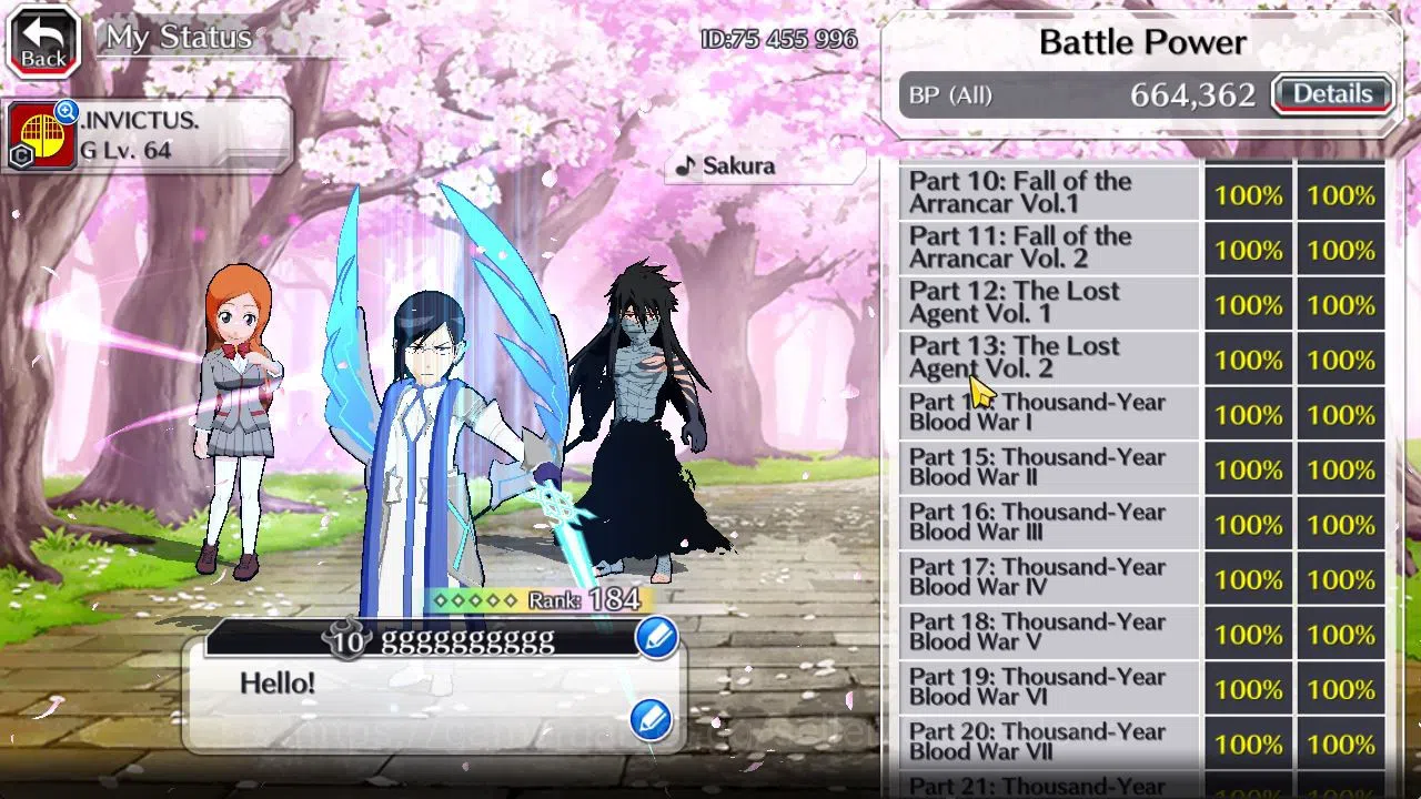 Bleach: Brave Souls Accounts [GLOBAL]52K Orbs|Bambieta,Liltotto TYBW26,Rukia 10 image 5
