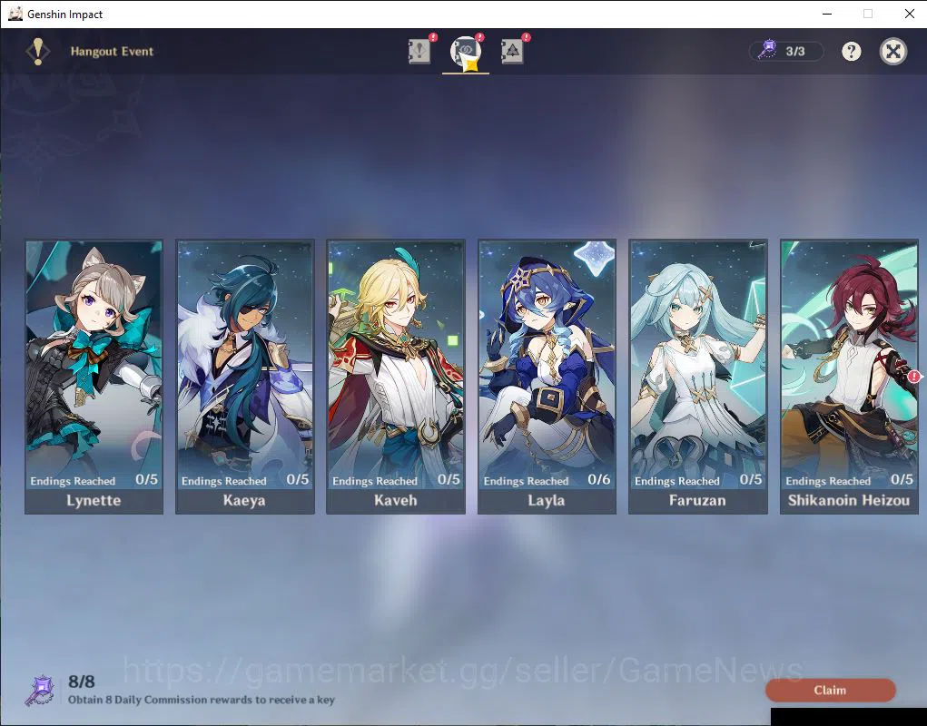 Genshin Impact Accounts Asia|AR 60|15 Limited +9(*5Weapon)|(Navia,Xilonen, image 14