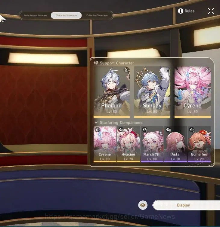 Honkai Star Rail Accounts Asia|TL 68|10 Limited|[Phainon E2,Sunday,Cyrene]+S image 2