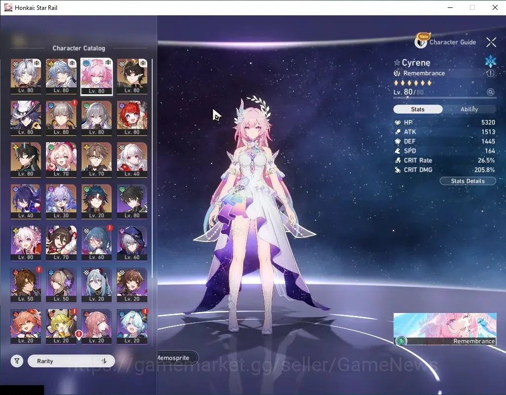 Honkai Star Rail Accounts Asia|TL 68|10 Limited|[Phainon E2,Sunday,Cyrene]+S image 4