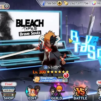 Bleach: Brave Souls Accounts Starter Global|1M BP+10K Orb|Fresh Story|3K BSAccTicket|Rukia,Ichigo,Kenpachi