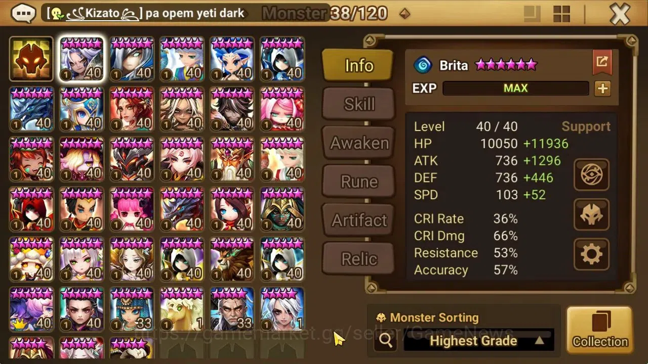 Summoners War: Sky Arena Accounts ASIA Lv 100|3 LD[Jaduel&Aepiah,Artamiel,Eivor]|42  image 15