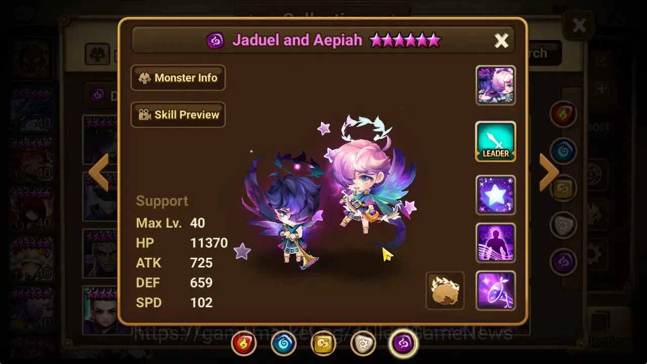 Summoners War: Sky Arena Accounts ASIA Lv 100|3 LD[Jaduel&Aepiah,Artamiel,Eivor]|42  image 16