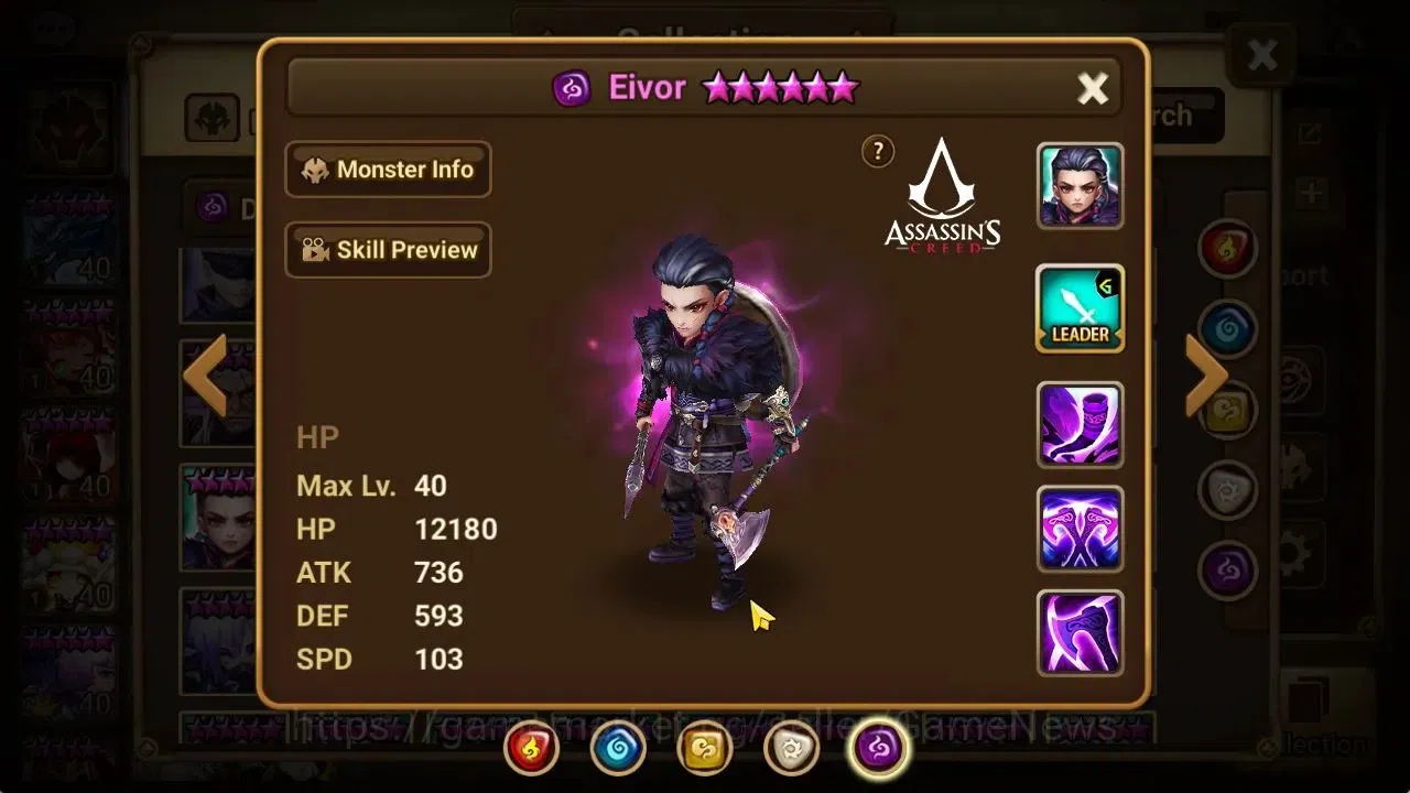 Summoners War: Sky Arena Accounts ASIA Lv 100|3 LD[Jaduel&Aepiah,Artamiel,Eivor]|42  image 17