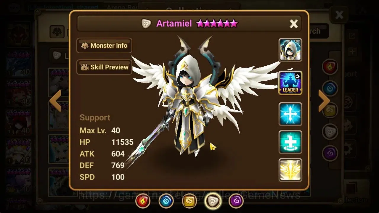 Summoners War: Sky Arena Accounts ASIA Lv 100|3 LD[Jaduel&Aepiah,Artamiel,Eivor]|42  image 20