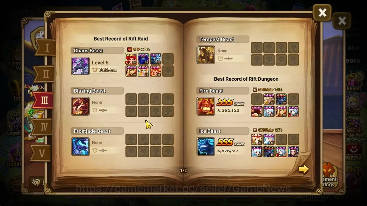 Summoners War: Sky Arena Accounts ASIA Lv 100|3 LD[Jaduel&Aepiah,Artamiel,Eivor]|42  image 7