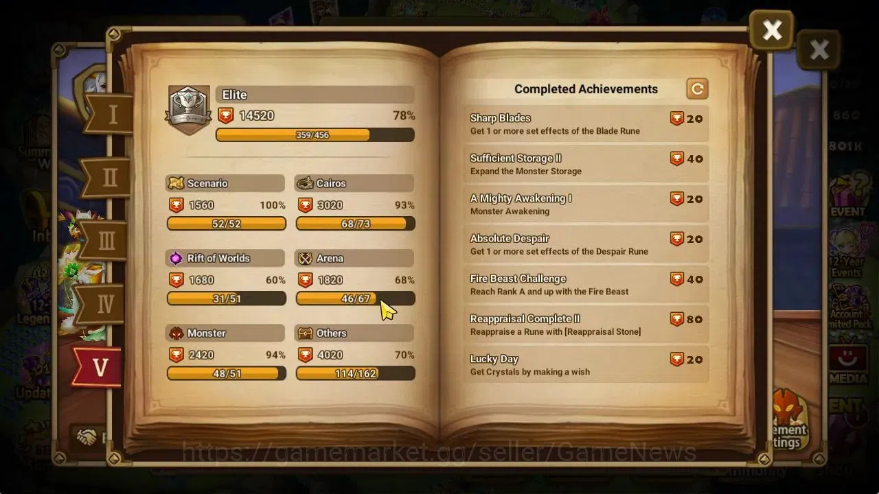 Summoners War: Sky Arena Accounts ASIA Lv 100|3 LD[Jaduel&Aepiah,Artamiel,Eivor]|42  image 9