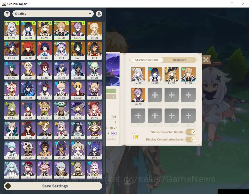 Genshin Impact Accounts ASIA|AR 56|5 Limited + 2 (*5Weapon)|Skirk,Varka,Na image 2