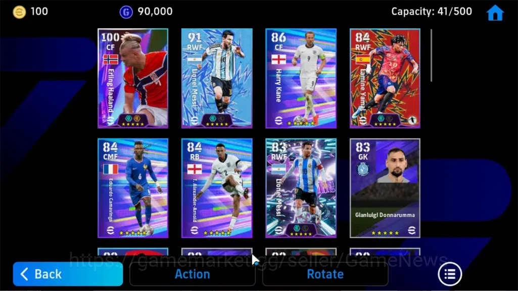 eFootball Accounts Legends & Iconic Players Android|ShowTime Erling Haaland,TFFC26 Lionel Messi,Lamine Yamal,SU26 4