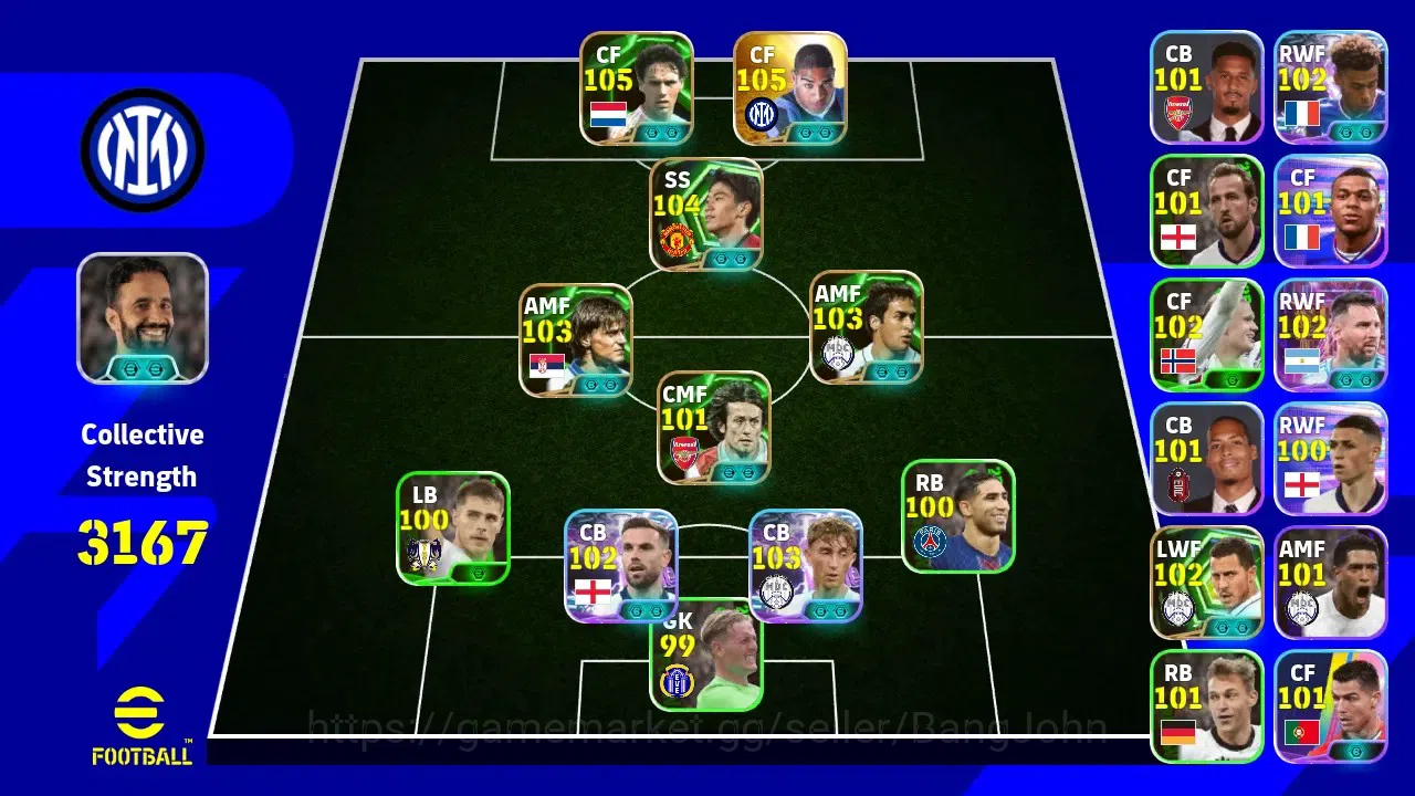 eFootball Accounts ANDROID|PW 3167|Adriano Epic,Shinji Kagawa Epic,Ra image 7