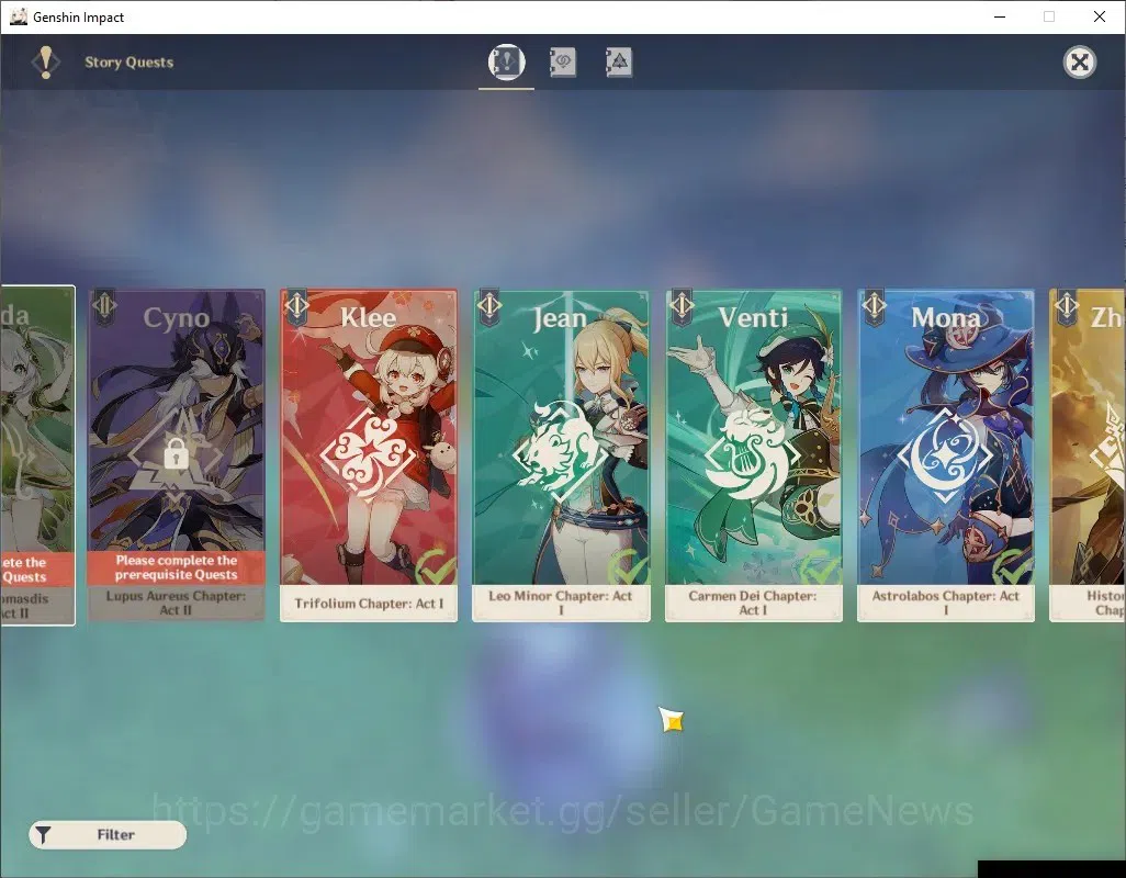 Genshin Impact Accounts ASIA|AR 55|4 Limited + 2 (*5Wep)|Skirk,Furina,Duri image 19