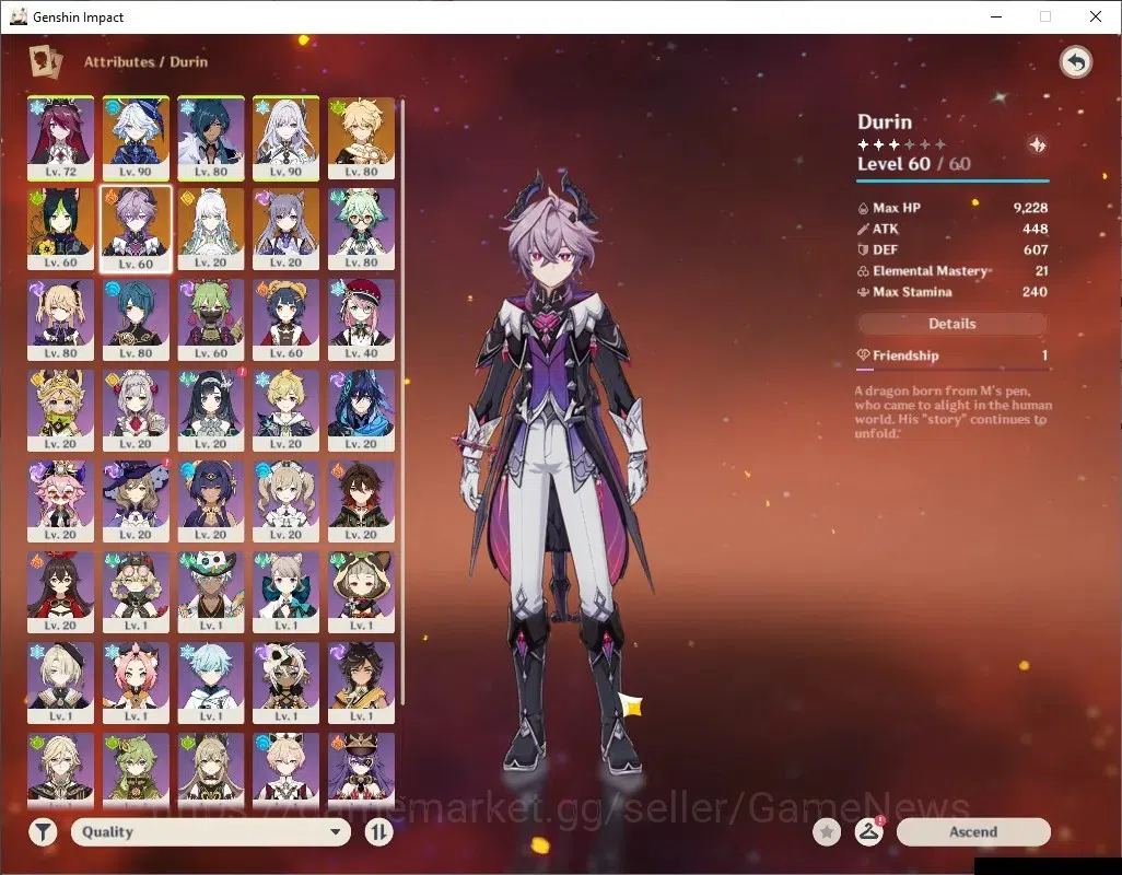 Genshin Impact Accounts ASIA|AR 55|4 Limited + 2 (*5Wep)|Skirk,Furina,Duri image 5