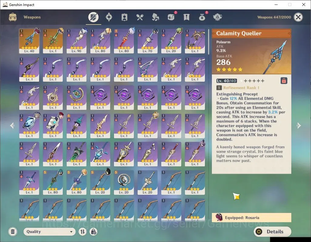 Genshin Impact Accounts ASIA|AR 55|4 Limited + 2 (*5Wep)|Skirk,Furina,Duri image 7