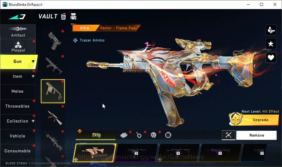 Blood Strike Accounts Mid-Tier ASIA|ETERNAL[Uzi-Scorpius Lv3,ZERO-Oda]|3 ULTRA Melee[Scythe,OneHanded Axe,Kukri]|6 9