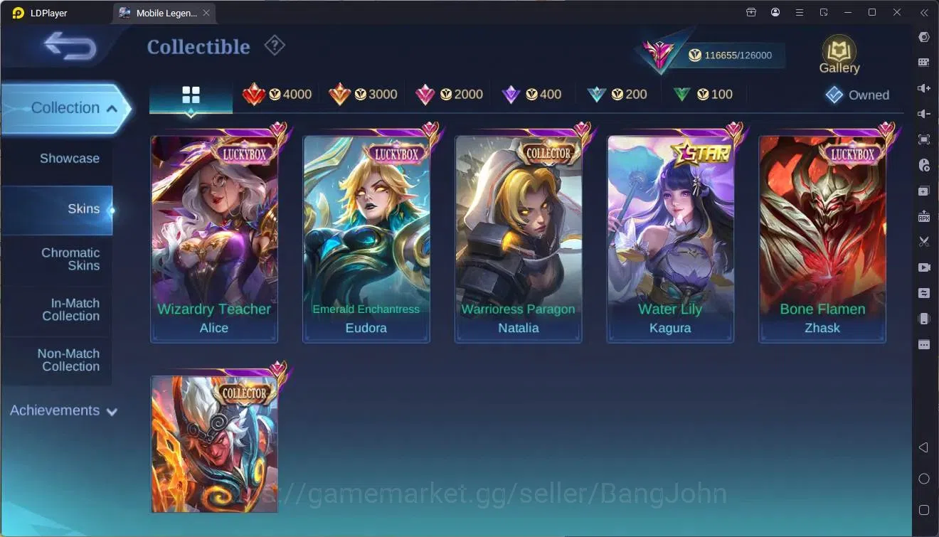 Mobile Legends: Bang Bang Accounts Global|Hero 133|Skin 369|Exalted|Legend Franco|Pri image 10