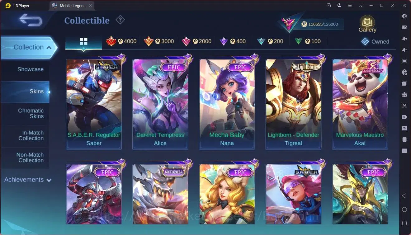 Mobile Legends: Bang Bang Accounts Global|Hero 133|Skin 369|Exalted|Legend Franco|Pri image 12