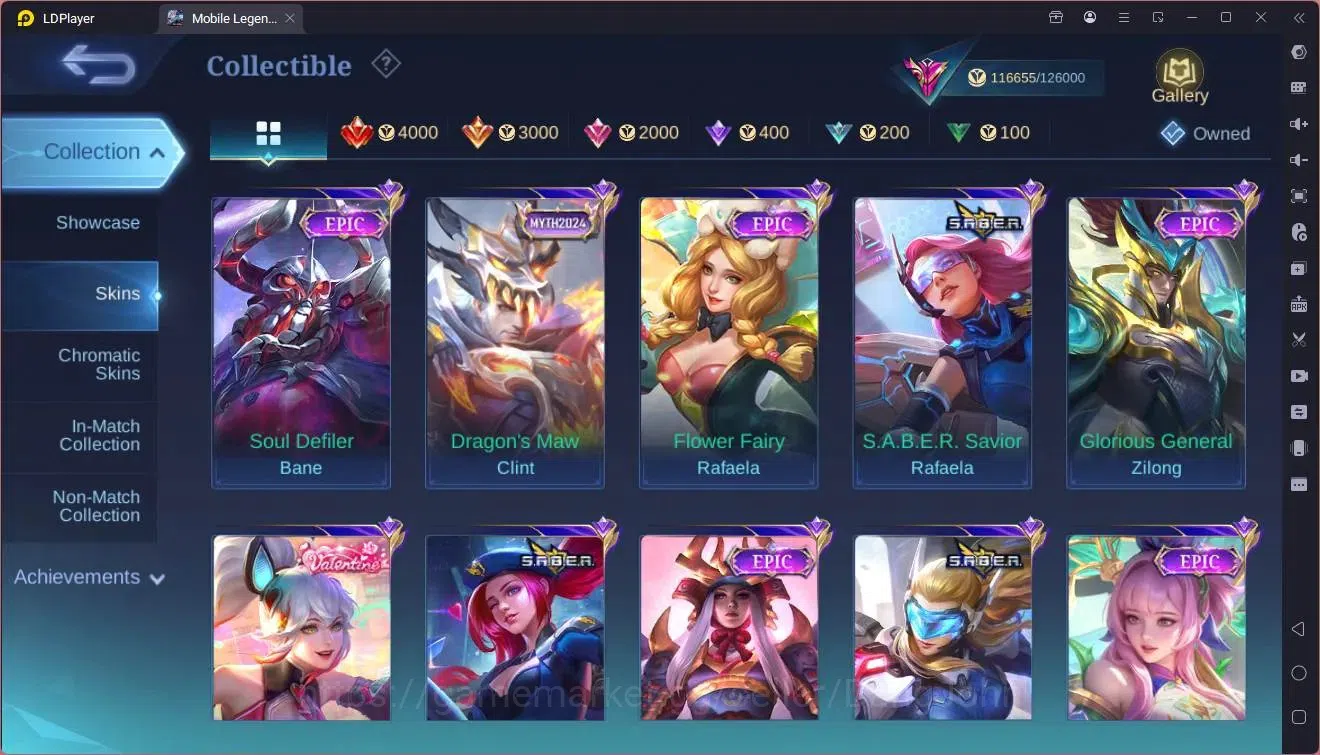Mobile Legends: Bang Bang Accounts Global|Hero 133|Skin 369|Exalted|Legend Franco|Pri image 13