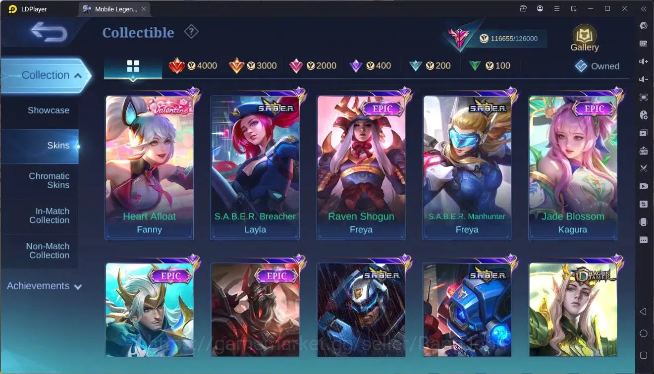 Mobile Legends: Bang Bang Accounts Global|Hero 133|Skin 369|Exalted|Legend Franco|Pri image 14