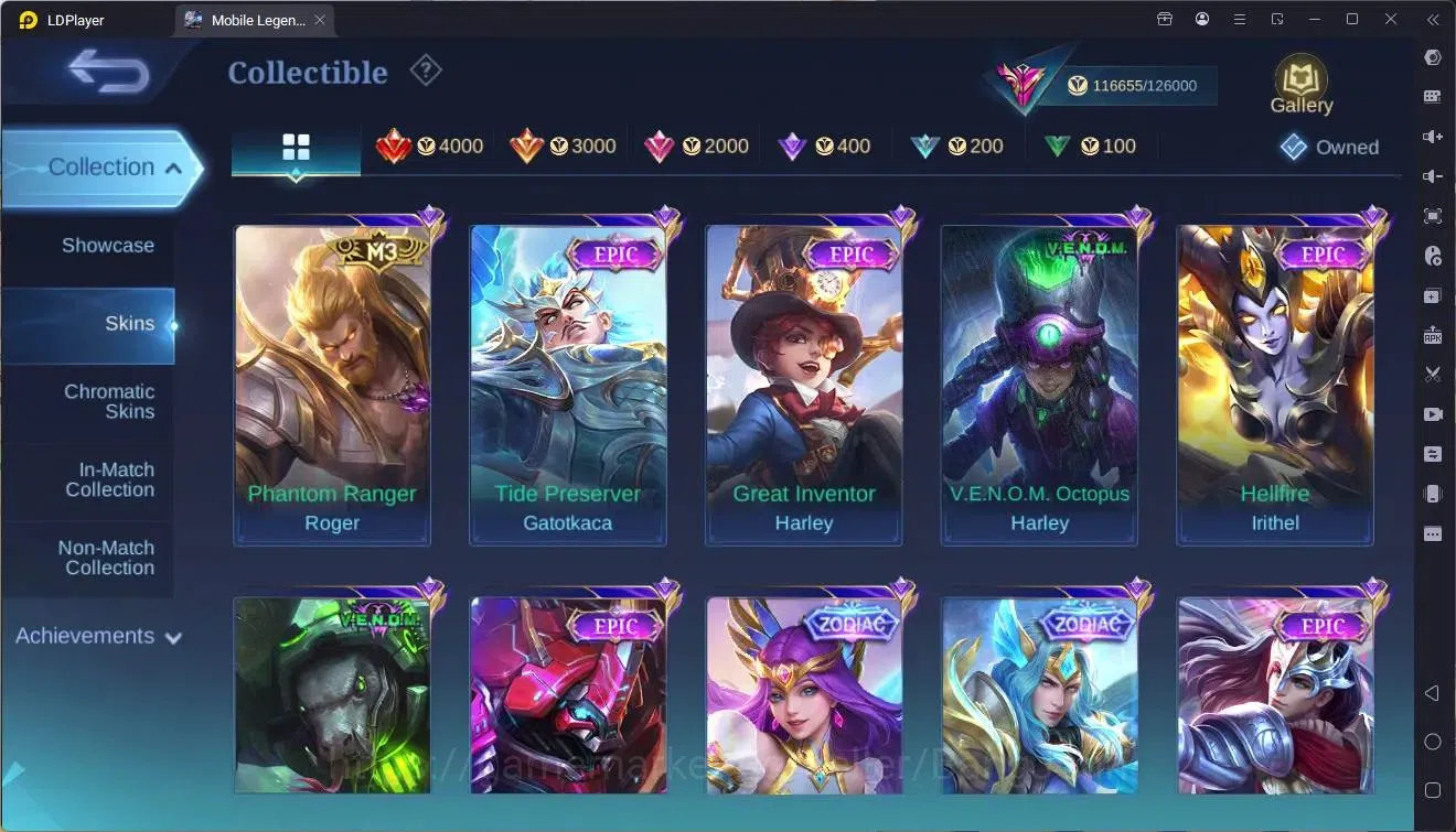Mobile Legends: Bang Bang Accounts Global|Hero 133|Skin 369|Exalted|Legend Franco|Pri image 16