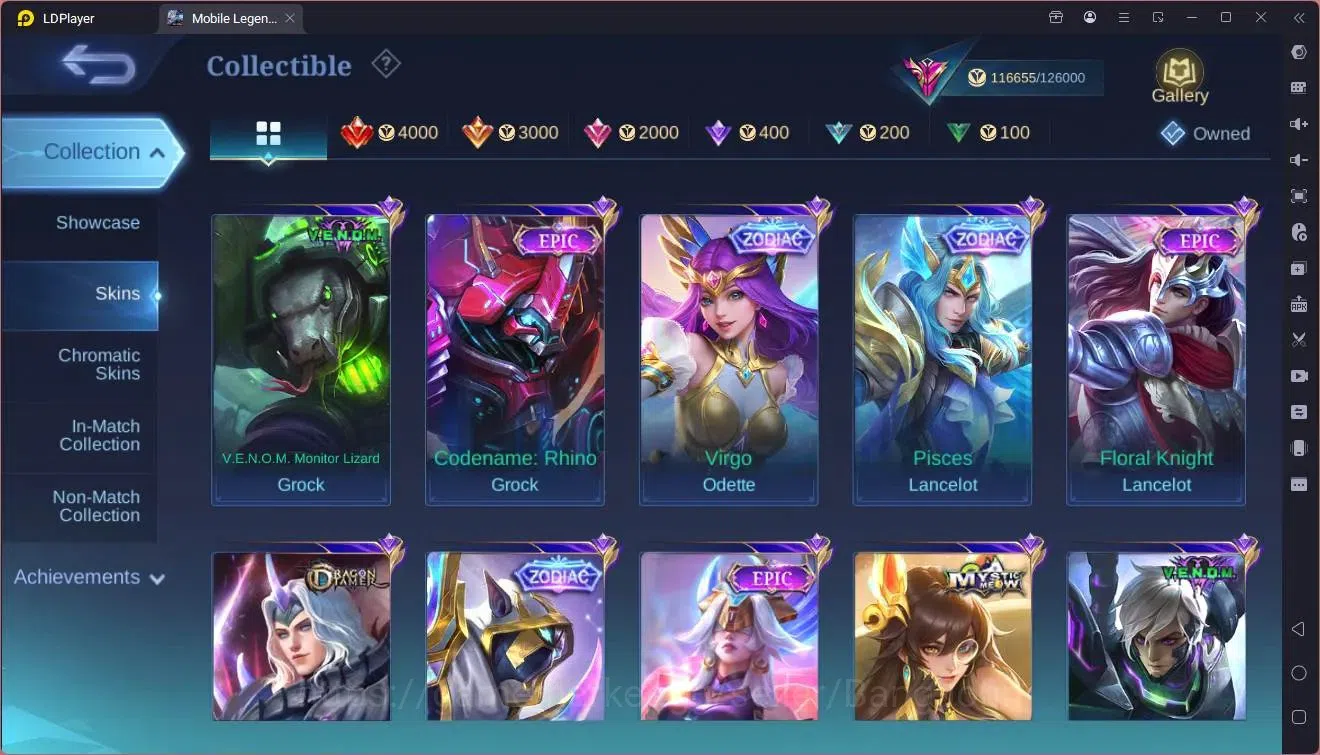 Mobile Legends: Bang Bang Accounts Global|Hero 133|Skin 369|Exalted|Legend Franco|Pri image 17