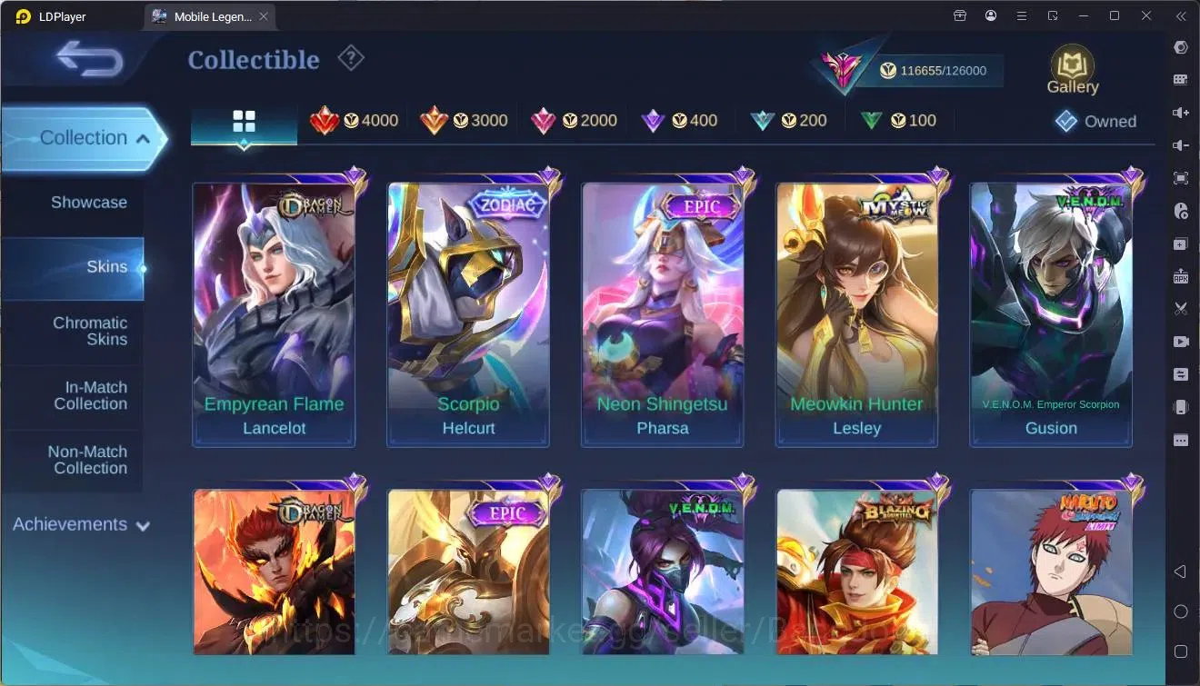 Mobile Legends: Bang Bang Accounts Global|Hero 133|Skin 369|Exalted|Legend Franco|Pri image 18