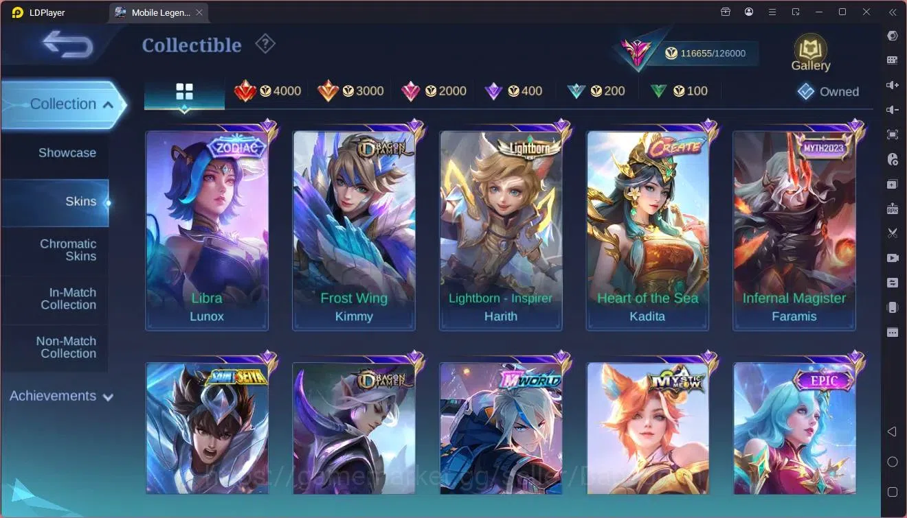 Mobile Legends: Bang Bang Accounts Global|Hero 133|Skin 369|Exalted|Legend Franco|Pri image 20