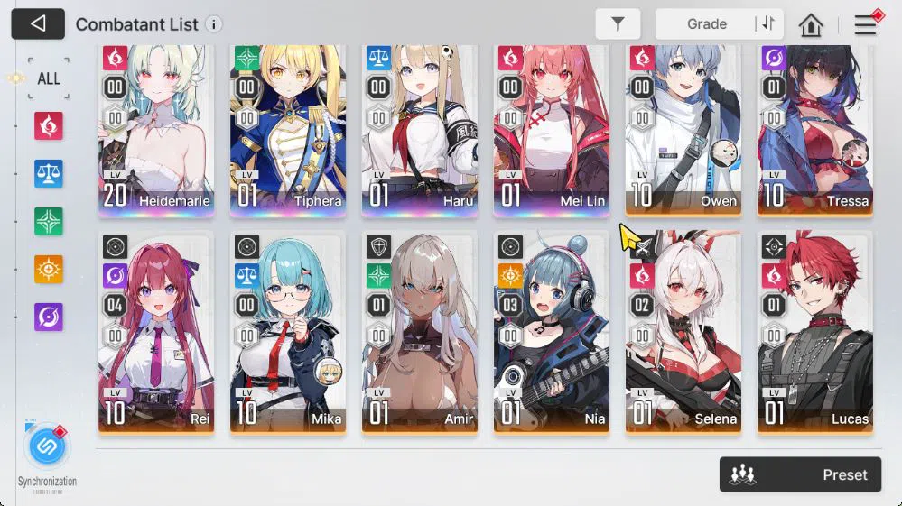 Chaos Zero Nightmare Accounts GLOBAL Lv24|4 SSR[Heidemarie,Tiphera,Haru,Mei Lin] image 10
