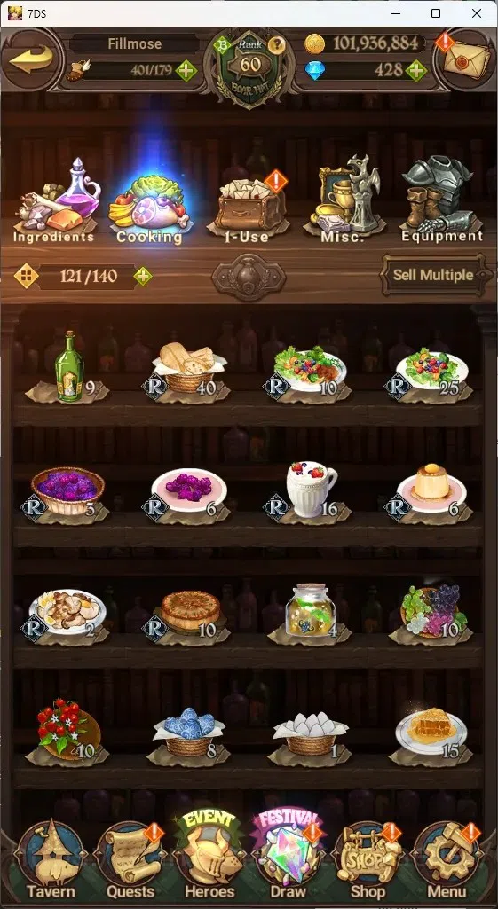 The Seven Deadly Sins: Grand Cross Accounts ASIA|3,7M CC|0 LS,428 Dm+Collab ReZERO|5 LR+8 UR|S image 17