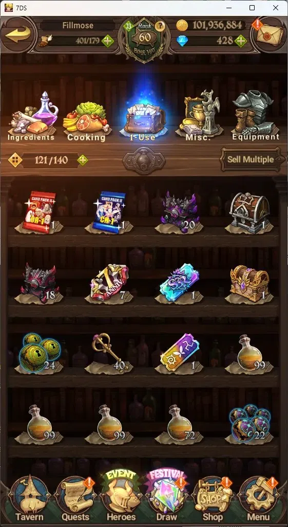 The Seven Deadly Sins: Grand Cross Accounts ASIA|3,7M CC|0 LS,428 Dm+Collab ReZERO|5 LR+8 UR|S image 18