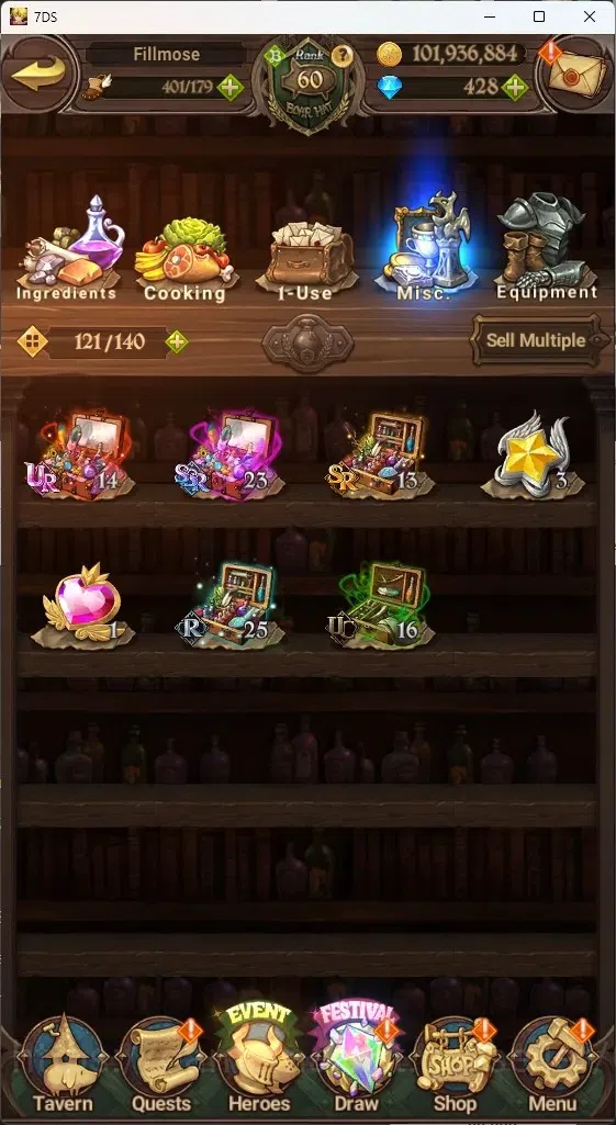 The Seven Deadly Sins: Grand Cross Accounts ASIA|3,7M CC|0 LS,428 Dm+Collab ReZERO|5 LR+8 UR|S image 19