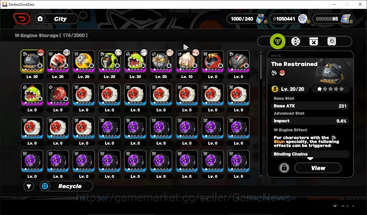 Zenless Zone Zero Accounts Starter Asia|IK 25|S1 Ch1|2 Limited [Velina, Zhao] +1 STD [Koleda] +1 STD Weapon|MC Belle|Take 5