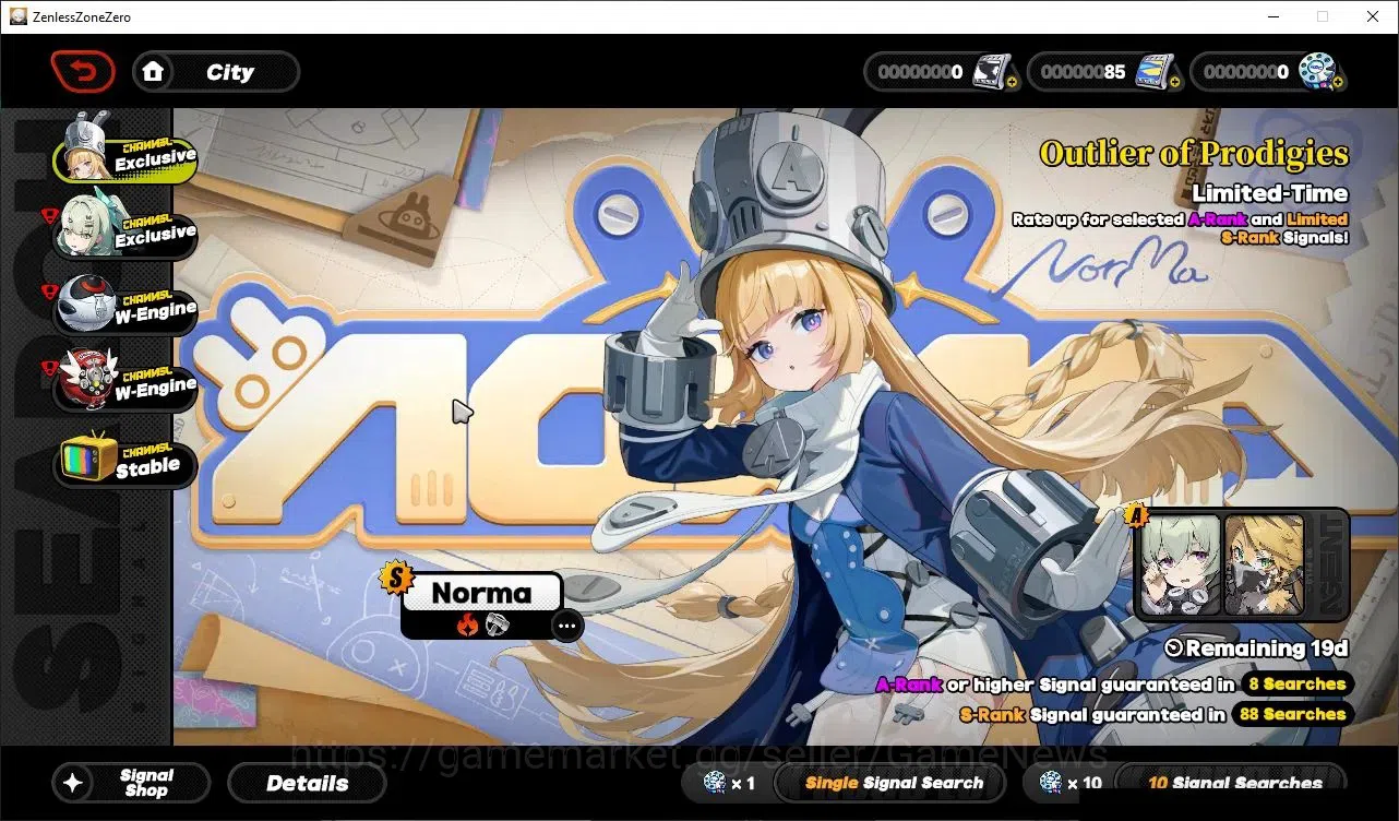 Zenless Zone Zero Accounts Starter Asia|IK 25|S1 Ch1|2 Limited [Velina, Zhao] +1 STD [Koleda] +1 STD Weapon|MC Belle|Take 9