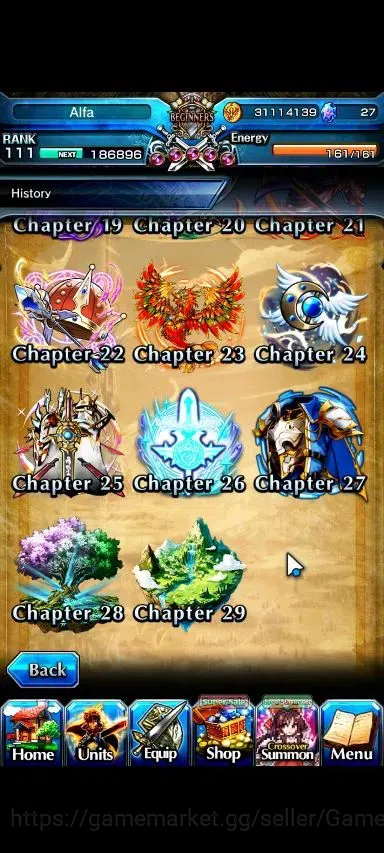 Grand Summoners Accounts Global|Rank 111|20 Ascend+12 TW|(S Miyu,Beta,Hajim image 10